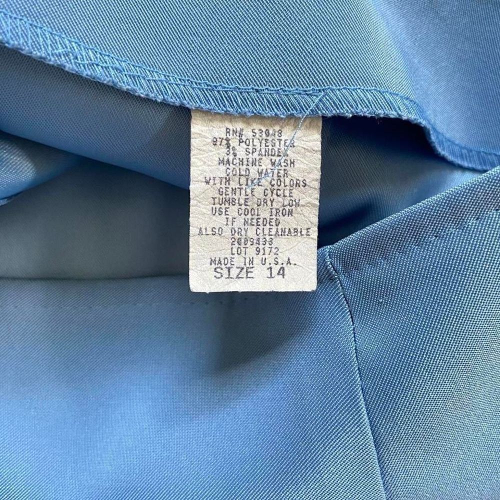 Vintage blue pencil mini skirt - Picture 4 of 7